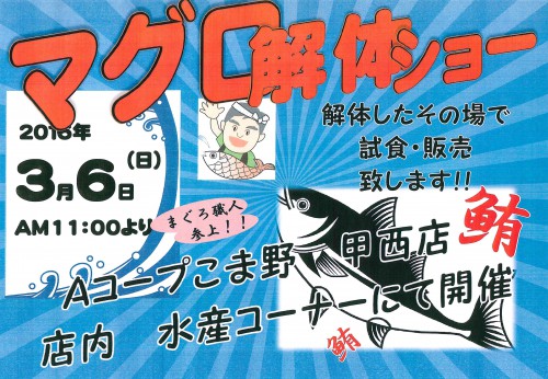 28.3.6マグロ解体ショー